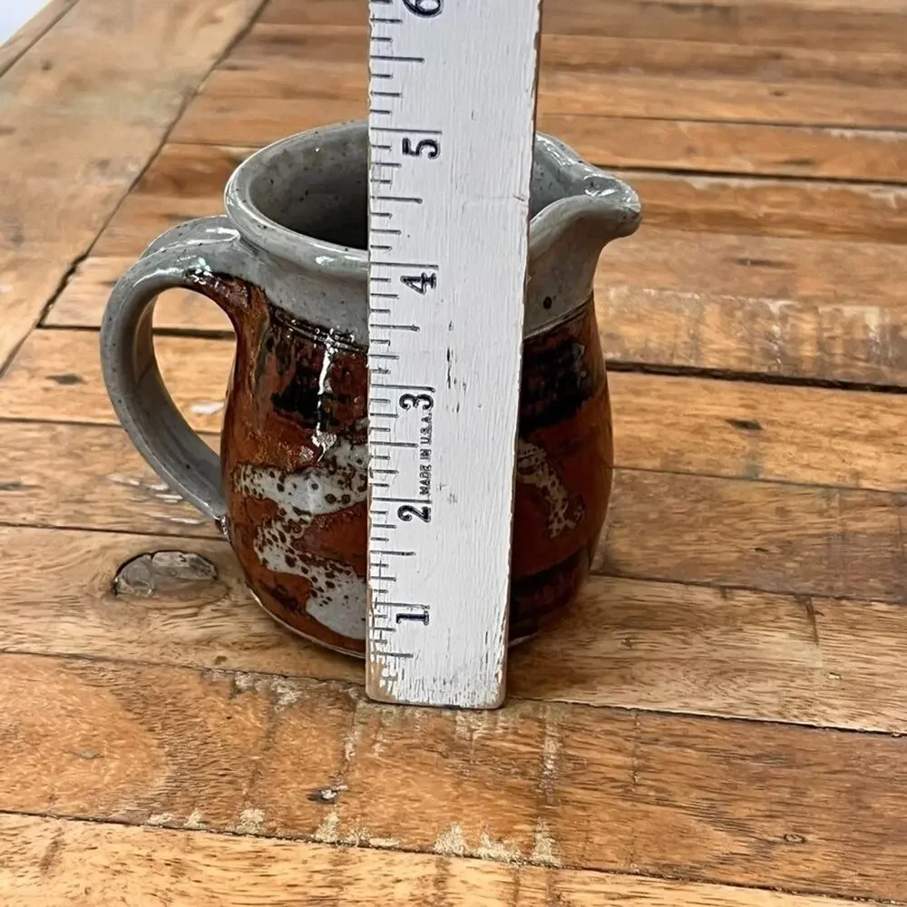 Studio Art Pottery Stoneware Creamer Cup 4